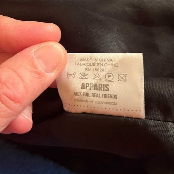 APPARIS Tukio Faux Fur Jacket in Vivid Blue - Picture 8 of 13